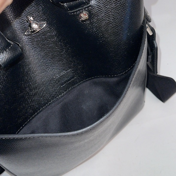 Vivienne Westwood "KENT TOTE NAG BLACK" -SILVER TONE HARDWARE -BRAND NEW AW17 - Picture 17 of 17